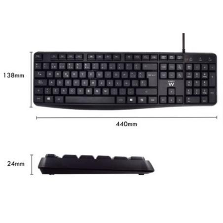 Ewent EW3006 kit teclado+ raton escrit. silenciosa Ewent EW3006 kit teclado+ raton escrit. silenciosa