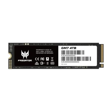 ACER PREDATOR SSD GM7 4Tb M.2 NVMe PCIe Gen 4x4 ACER PREDATOR SSD GM7 4Tb M.2 NVMe PCIe Gen 4x4