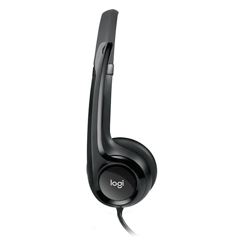 Logitech Auricular+Mic H390 USB Negro