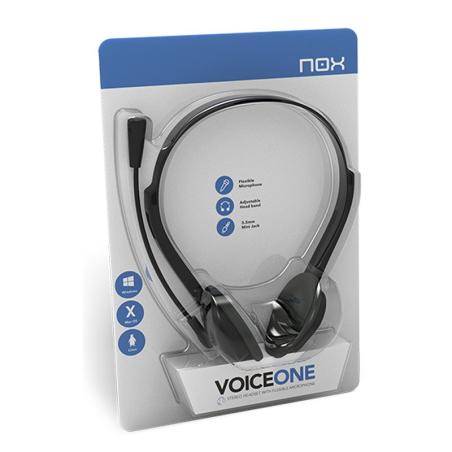 NOX Auricular Stereo con micro flex.VOICE ONE NOX Auricular Stereo con micro flex.VOICE ONE