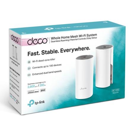 TP-Link Deco E4 Punto Acceso AC1200 Pack 2