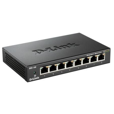 D-Link DGS-108 Switch 8xGB Metal D-Link DGS-108 Switch 8xGB Metal