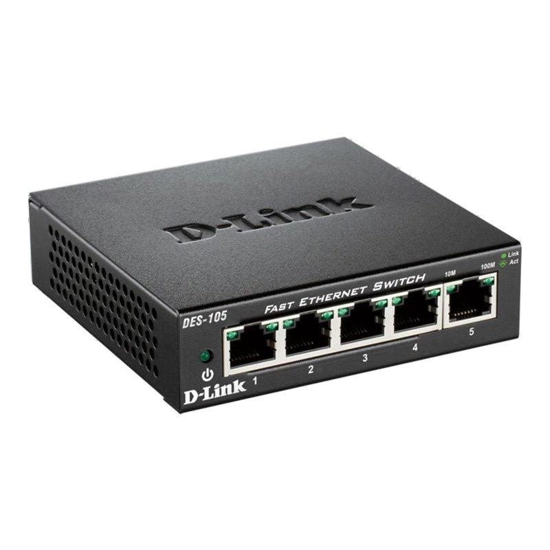 D-Link DES-105 Switch Switch 5x10/100Mbps Metal