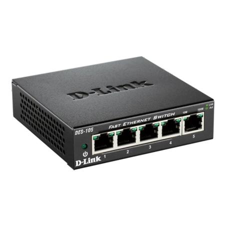 D-Link DES-105 Switch Switch 5x10/100Mbps Metal