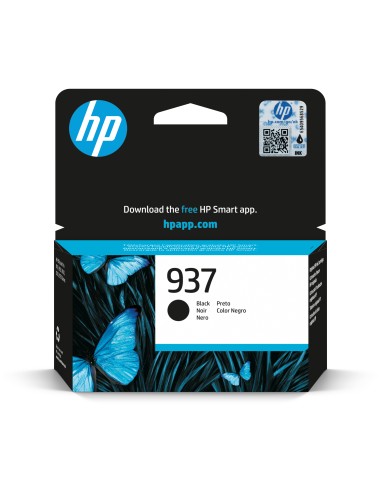 HP 937 Negro Cartucho de Tinta Original - 4S6W5NE