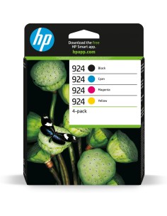 HP 924 Pack de 4 Cartuchos de Tinta Originales - 6C3Z1NE