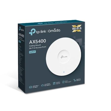 TP-Link EAP670 AP WiFi6 AX5400 Techo Dual 1x2.5GbE TP-Link EAP670 AP WiFi6 AX5400 Techo Dual 1x2.5GbE