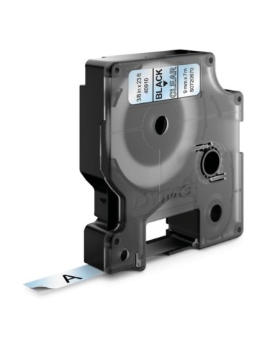 Dymo D1 40910 Cinta de Etiquetas Original para Rotuladora - Texto negro sobre fondo blanco - Ancho 9mm x 7 metros - S0720670