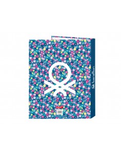 Carpeta safta 4 anillas mixtas folio benetton blooming