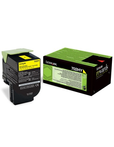 Lexmark CS310/CS410/CS510 Amarillo Cartucho de Toner Original - 70C2HY0/70C2HYE/70C0H40/702HY