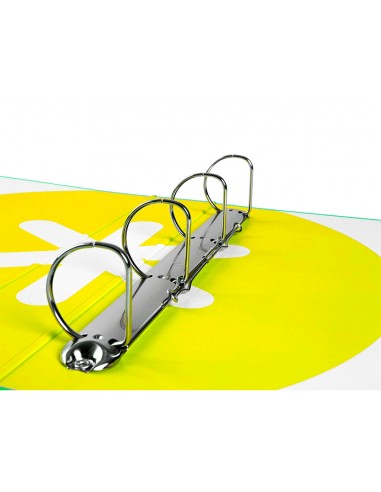 Carpeta 4 anillas 40 mm mixtas liderpapel antartik a4 forrada color verde