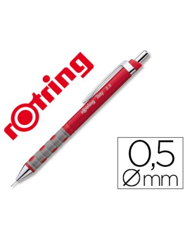 Portaminas rotring tikky 05 mm rojo