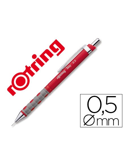 Portaminas rotring tikky 05 mm rojo Portaminas rotring tikky 05 mm rojo
