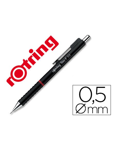 Portaminas rotring tikky 05 mm negro Portaminas rotring tikky 05 mm negro