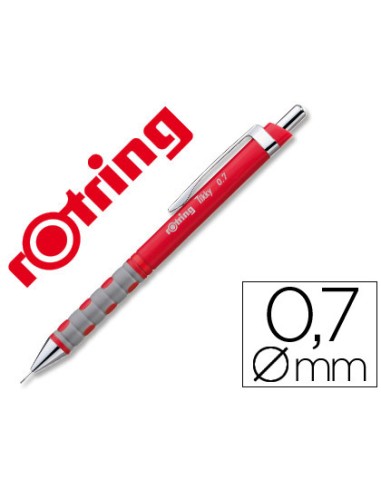 Portaminas rotring tikky 07 mm rojo