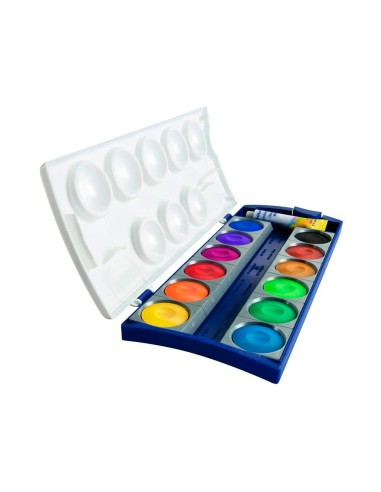 Acuarela pelikan k12 estuche plastico 12 colores