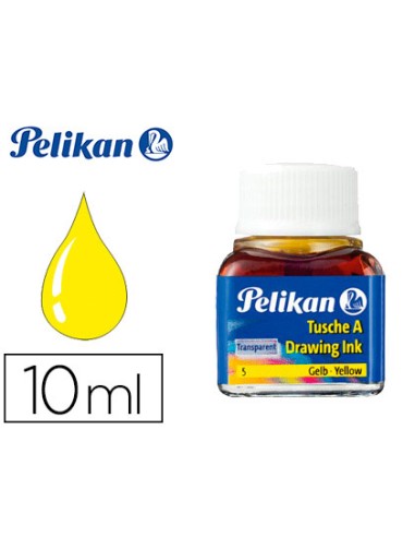 Tinta china pelikan amarillo bote de 10 ml