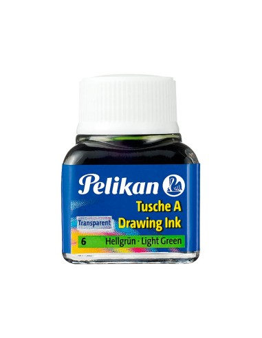 Tinta china pelikan verde claro bote de 10 ml