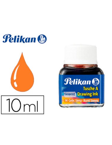 Tinta china pelikan siena tostada bote de 10 ml