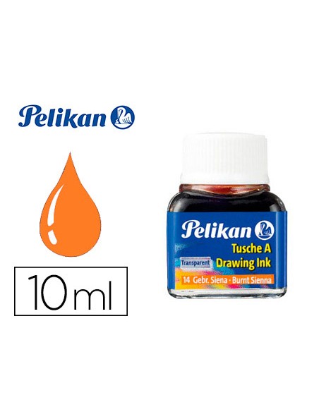 Tinta china pelikan siena tostada bote de 10 ml
