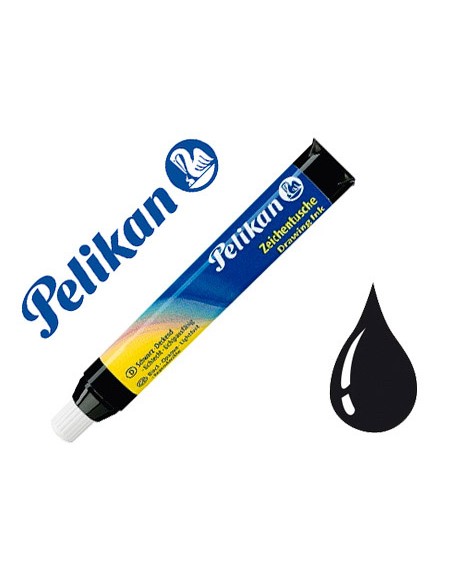 Tinta china pelikan negro cargador 9 ml blister de 1 unidad
