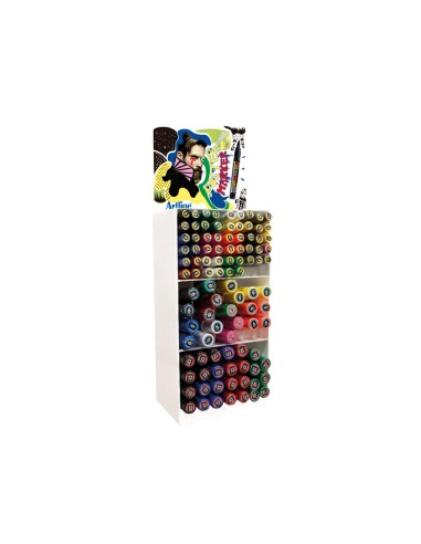 Expositor artline poster marker 93 unidades colores surtidos 51 uds 2 mm 33 uds 6 mm 9 uds 12 mm