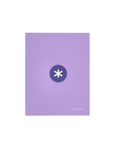 Carpeta 4 anillas 40 mm mixtas antartik a4 forrada color lavanda