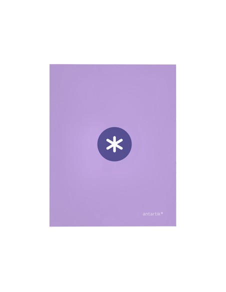 Carpeta 4 anillas 40 mm mixtas antartik a4 forrada color lavanda