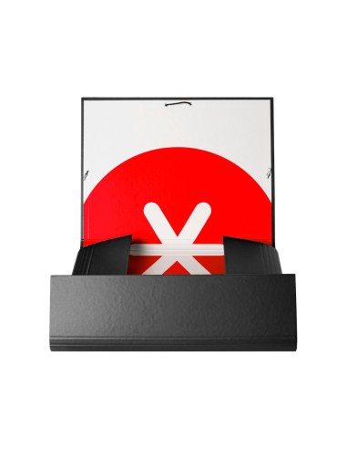 Carpeta antartik gomas a4 3 solapas carton forrado color negro
