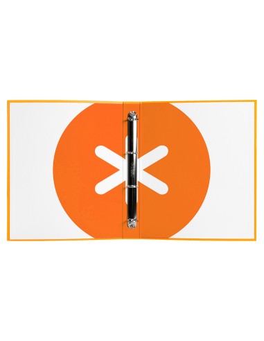 Carpeta 4 anillas 40 mm mixtas antartik a4 forrada color mostaza