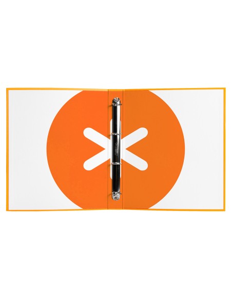 Carpeta 4 anillas 40 mm mixtas antartik a4 forrada color mostaza