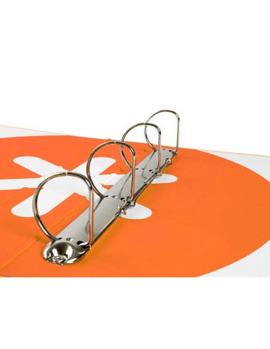 Carpeta 4 anillas 40 mm mixtas antartik a4 forrada color mostaza