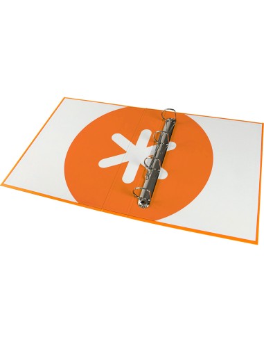 Carpeta 4 anillas 40 mm mixtas antartik a4 forrada color mostaza