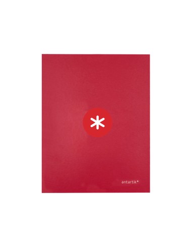 Carpeta 4 anillas 40 mm mixtas antartik a4 forrada color frambuesa