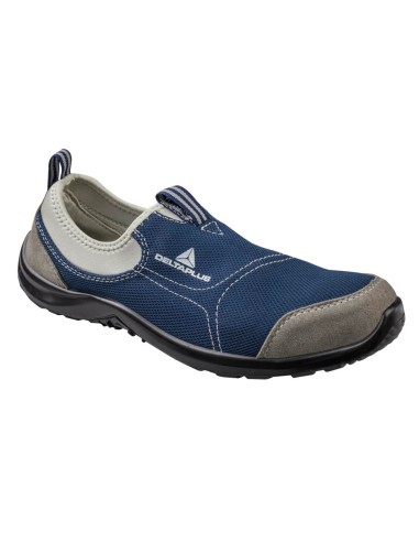 Zapatos de seguridad deltaplus de poliester y algodon con plantilla y puntera color azul marino talla 45