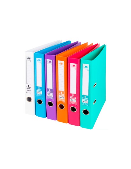 Archivador de palanca liderpapel a4 documenta forrado pvc con rado lomo 52 mm colores surtidos trending
