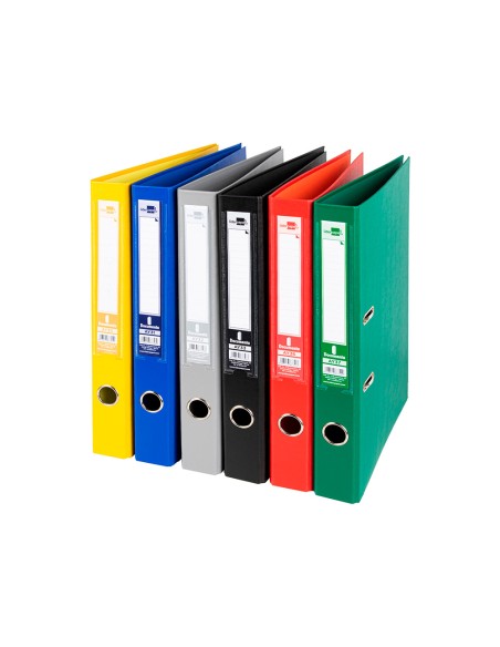 Archivador de palanca liderpapel folio documenta forrado pvc con rado lomo 52 mm colores surtidos classic