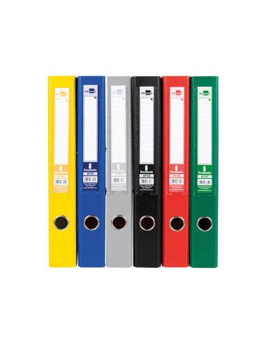 Archivador de palanca liderpapel folio documenta forrado pvc con rado lomo 52 mm colores surtidos classic