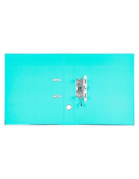 Archivador de palanca liderpapel folio documenta forrado pvc con rado lomo 52 mm verde claro compresor