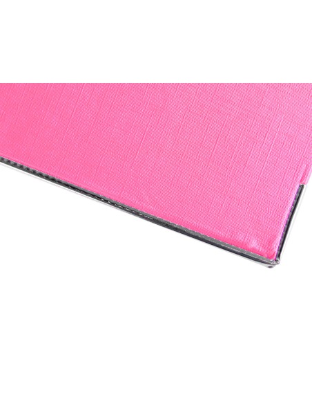 Archivador de palanca liderpapel folio documenta forrado pvc con rado lomo 52 mm rosa compresor metalico