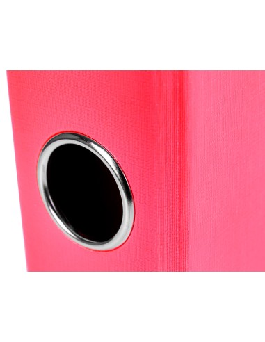 Archivador de palanca liderpapel folio documenta forrado pvc con rado lomo 52 mm rojo compresor metalico