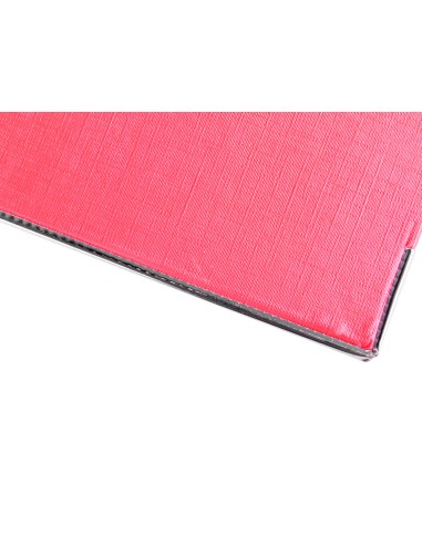 Archivador de palanca liderpapel folio documenta forrado pvc con rado lomo 52 mm rojo compresor metalico