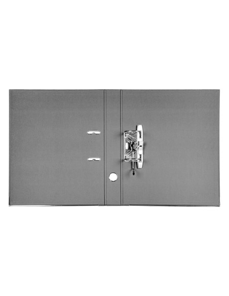 Archivador de palanca liderpapel folio documenta forrado pvc con rado lomo 52 mm negro compresor metalico