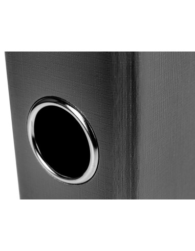 Archivador de palanca liderpapel folio documenta forrado pvc con rado lomo 52 mm negro compresor metalico