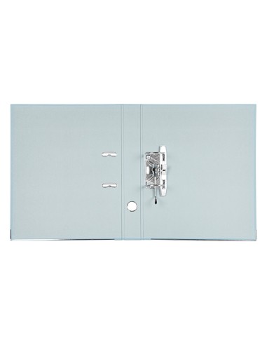 Archivador de palanca liderpapel folio documenta forrado pvc con rado lomo 52 mm gris compresor metalico