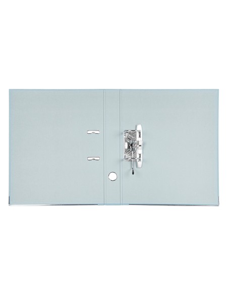 Archivador de palanca liderpapel folio documenta forrado pvc con rado lomo 52 mm gris compresor metalico