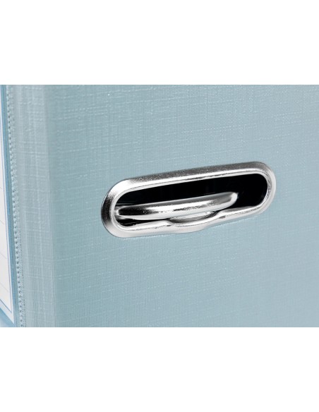 Archivador de palanca liderpapel folio documenta forrado pvc con rado lomo 52 mm gris compresor metalico