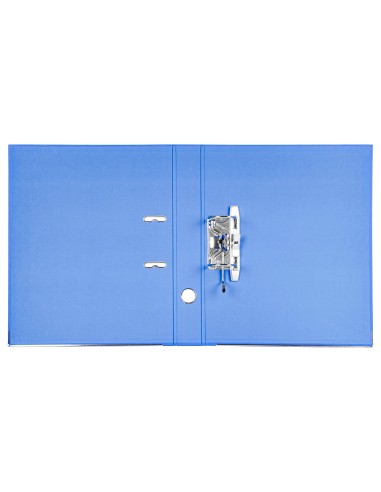 Archivador de palanca liderpapel folio documenta forrado pvc con rado lomo 52 mm azul compresor metalico