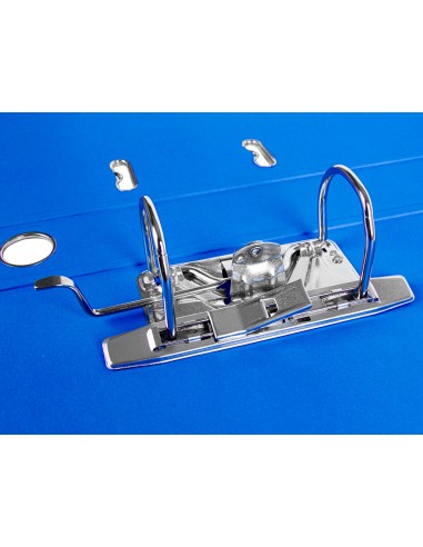 Archivador de palanca liderpapel folio documenta forrado pvc con rado lomo 52 mm azul compresor metalico