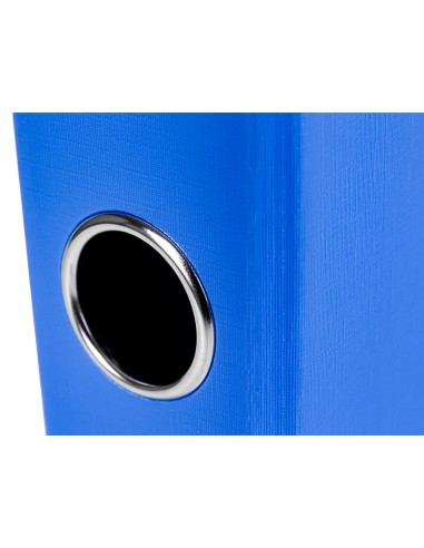 Archivador de palanca liderpapel folio documenta forrado pvc con rado lomo 52 mm azul compresor metalico
